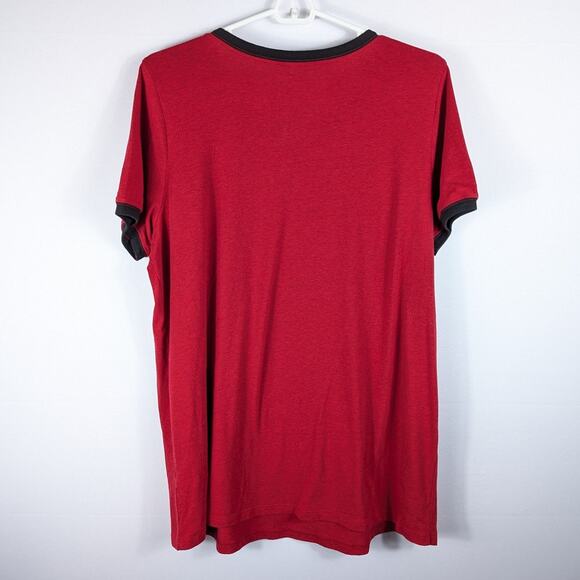 A Christmas Story T Shirt Size 0 Womens Red Oh Fudge Graphic Tee Holiday Movie - Picture 4 of 4